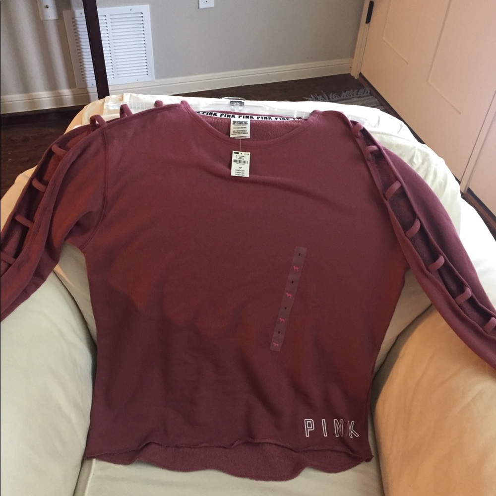 Long sleeve campus ladder sleeve crew tunic